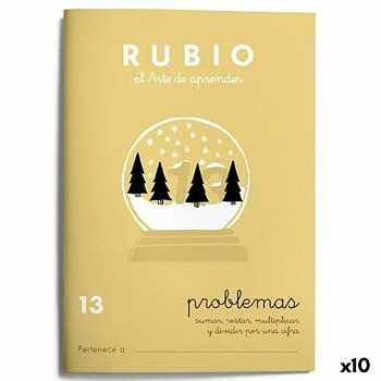 Matematik övningsbok Rubio Nº 13 A5 spanska 20 Blad (10 antal)