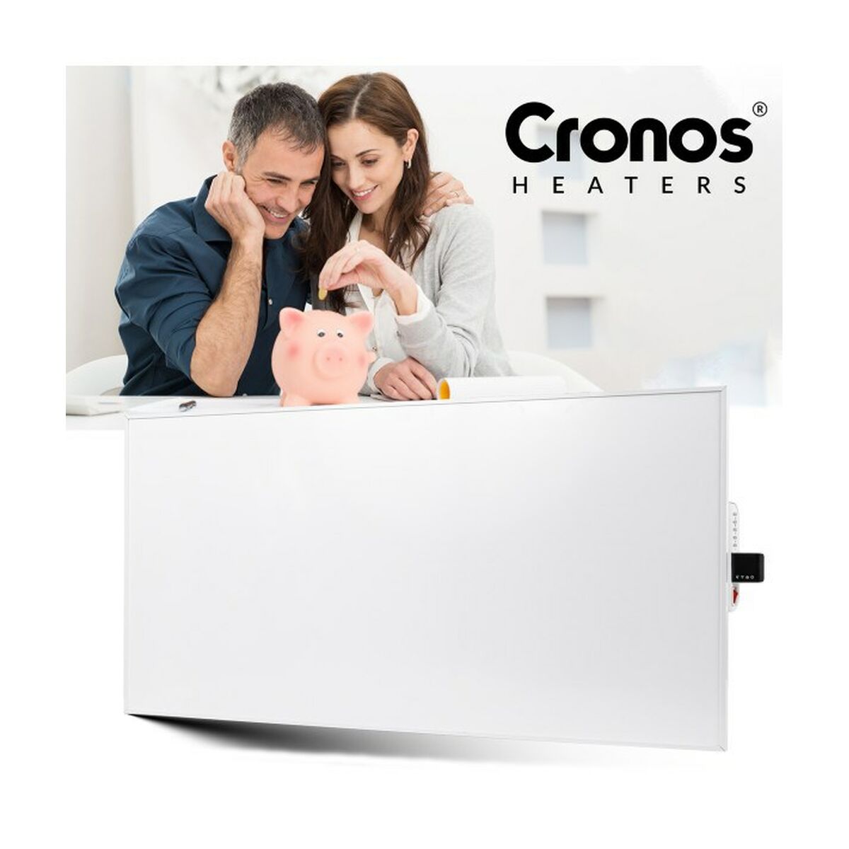 Värmeelement Cronos CRP-770TWP Vit 770 W 1 Delar - 2