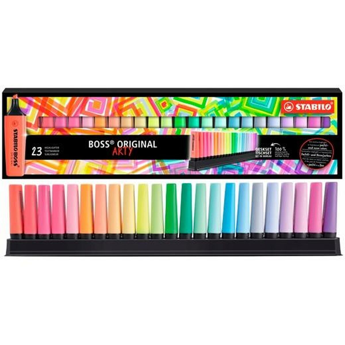 Fluorescerande markörsuppsättning Stabilo BOSS ORIGINAL 23 Delar Multicolour 3 Delar - 4