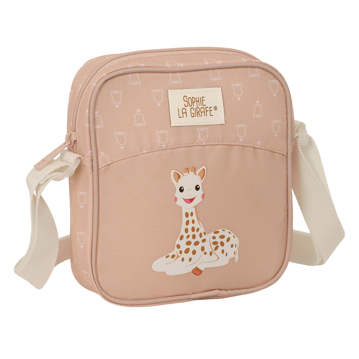 Axelväska Sophie la Girafe Beige 16 x 18 x 4 cm