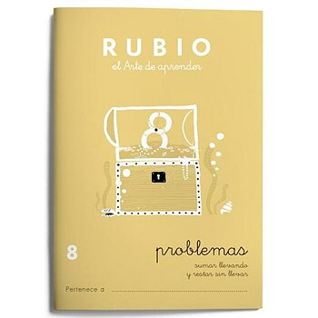 Matematik övningsbok Rubio Nº 8 A5 spanska 20 Blad (10 antal)