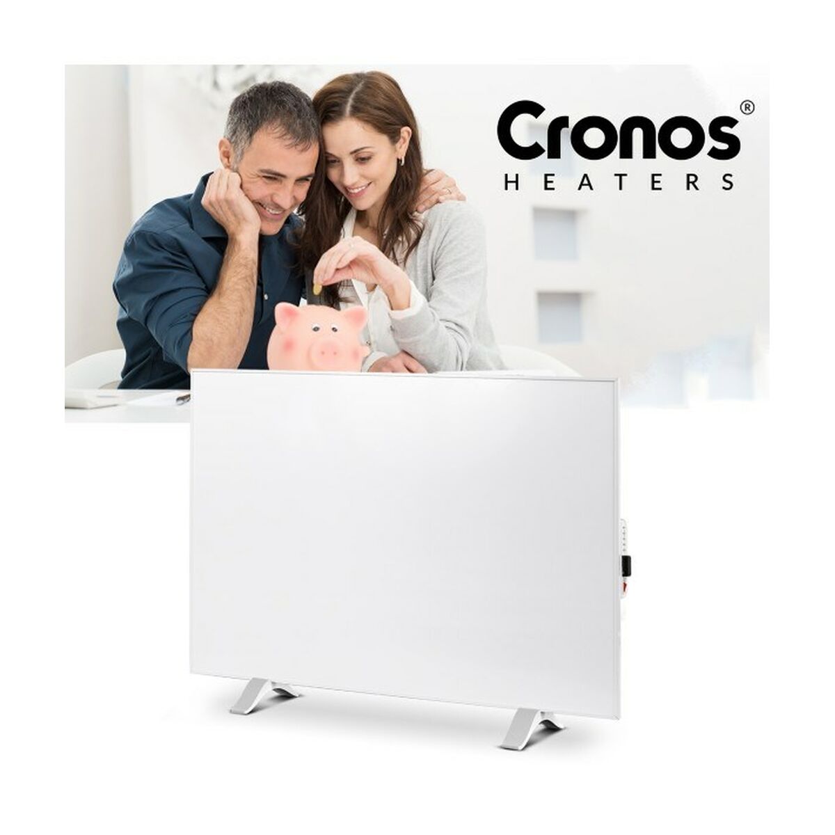 Värmeelement Cronos CRP-1200TWP Vit 1200 W 1 Delar - 2