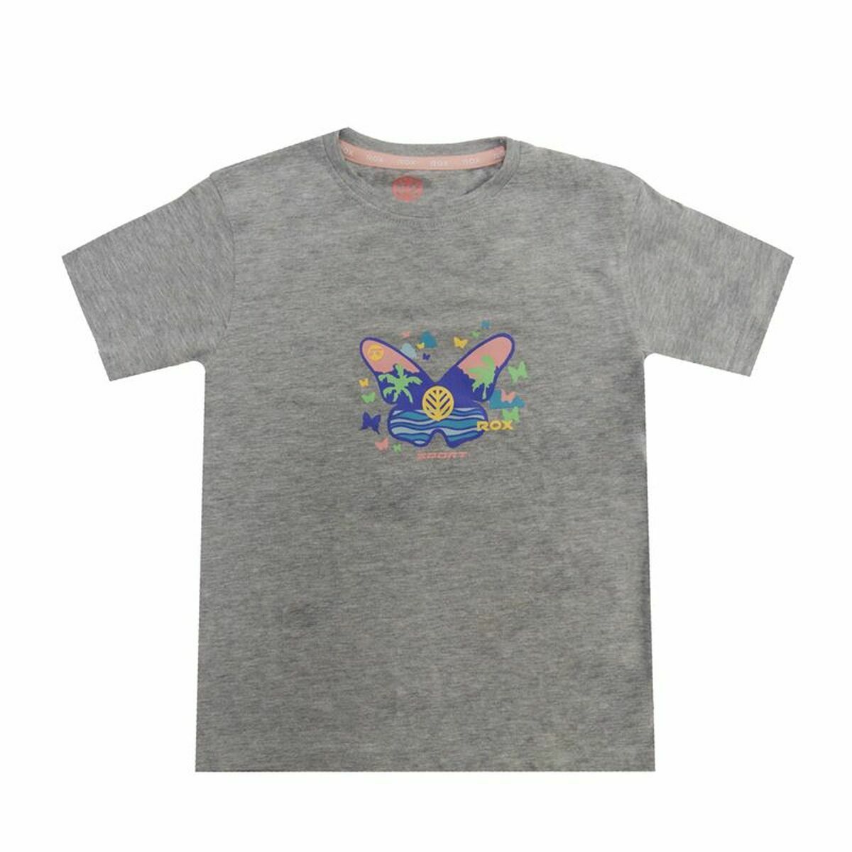 Barn T-shirt med kortärm Rox Butterfly Ljusgrå - 5