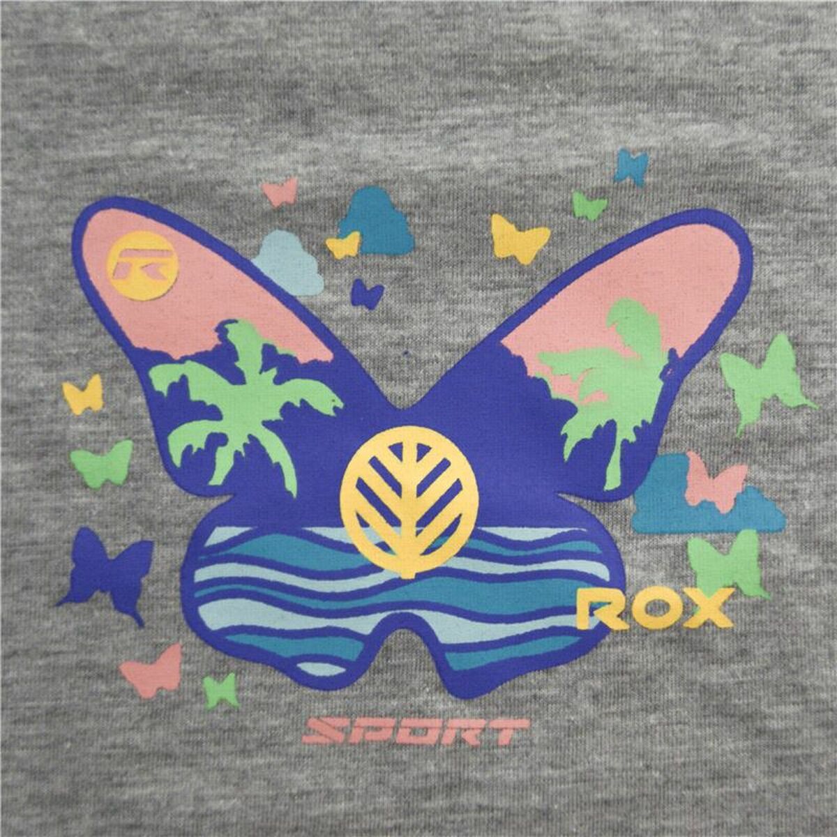 Barn T-shirt med kortärm Rox Butterfly Ljusgrå - 3