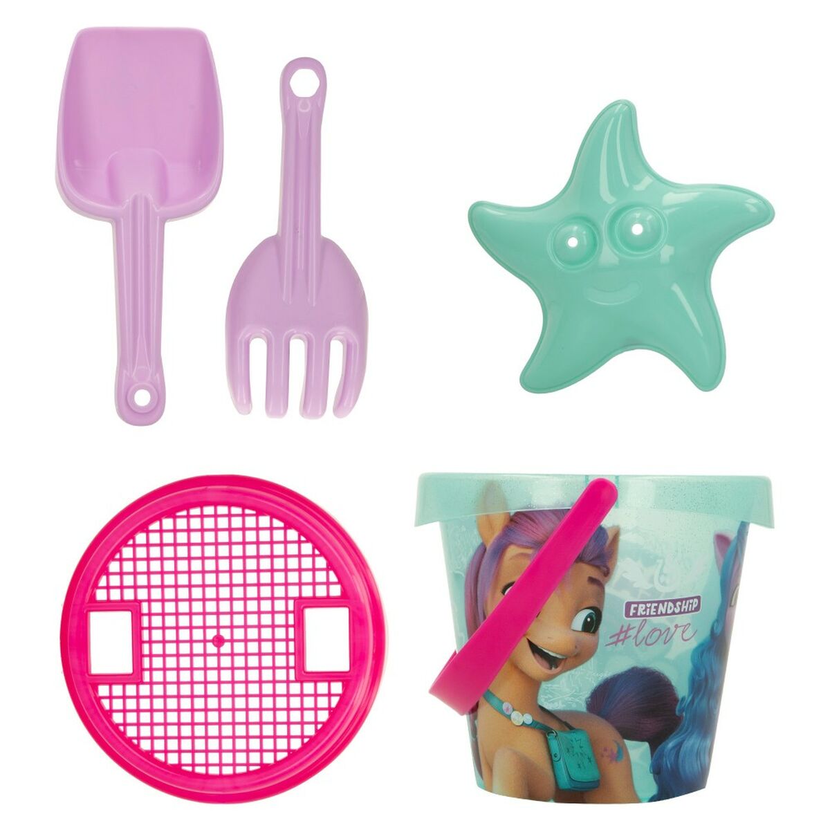Strandleksaker set My Little Pony Ø 14 cm polypropen (24 antal) - 3