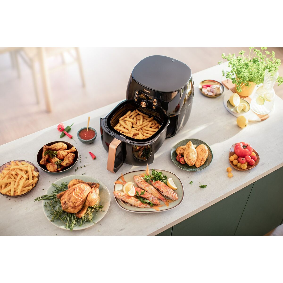 Luftfritös Philips HD9867/90 Svart 2200 W 1,4 Kg - 3