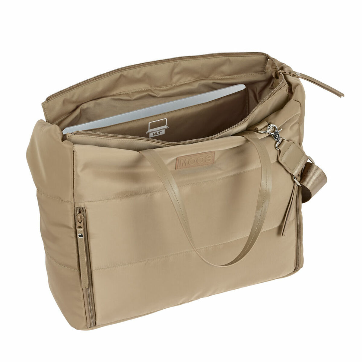 Axelväska Moos Camel Kamel 54 x 31 x 17 cm Vadderad - 4