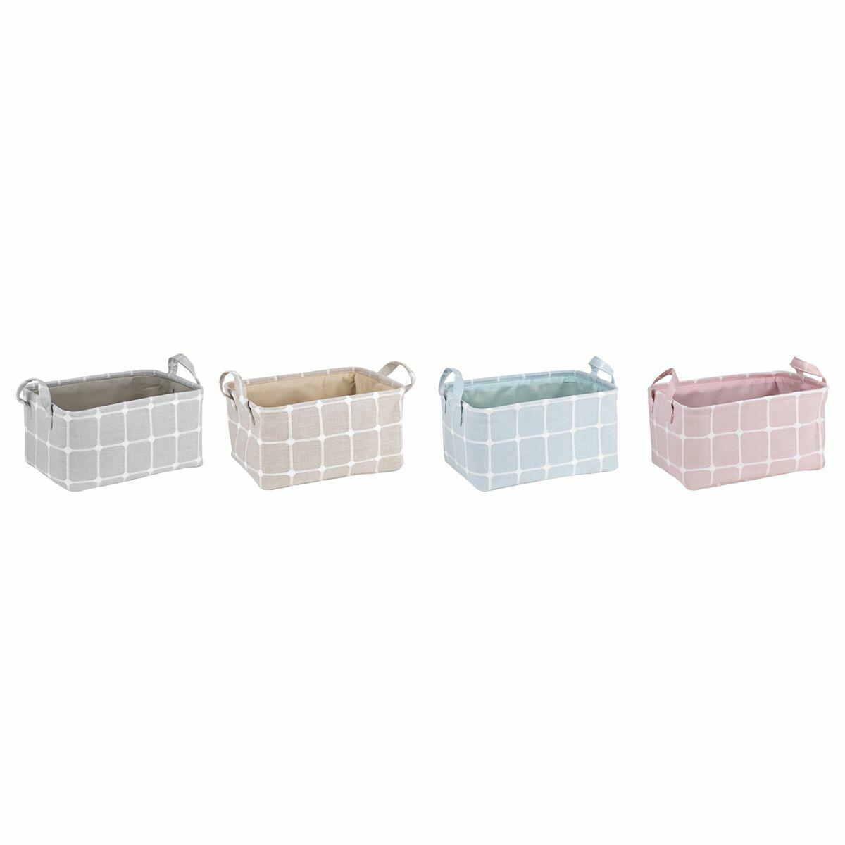 Dekorationslåda DKD Home Decor Polyester EVA (35 x 25 x 18 cm) (4 antal)