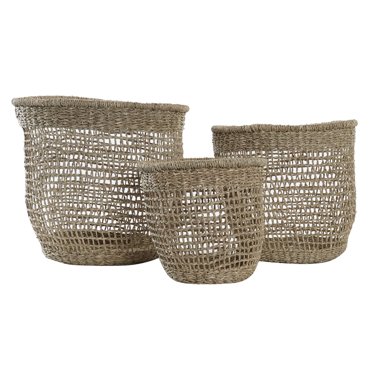 Korg - set DKD Home Decor 35 x 35 x 35 cm Boho - 3