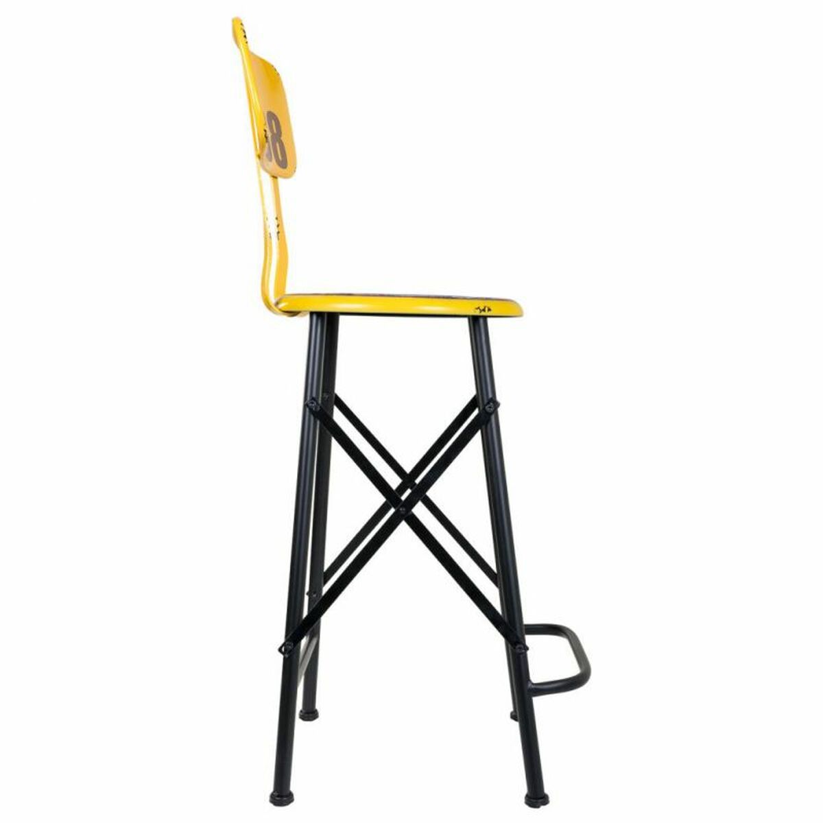Sittpall Alexandra House Living Gul Järn 40 x 100 x 46 cm - 3