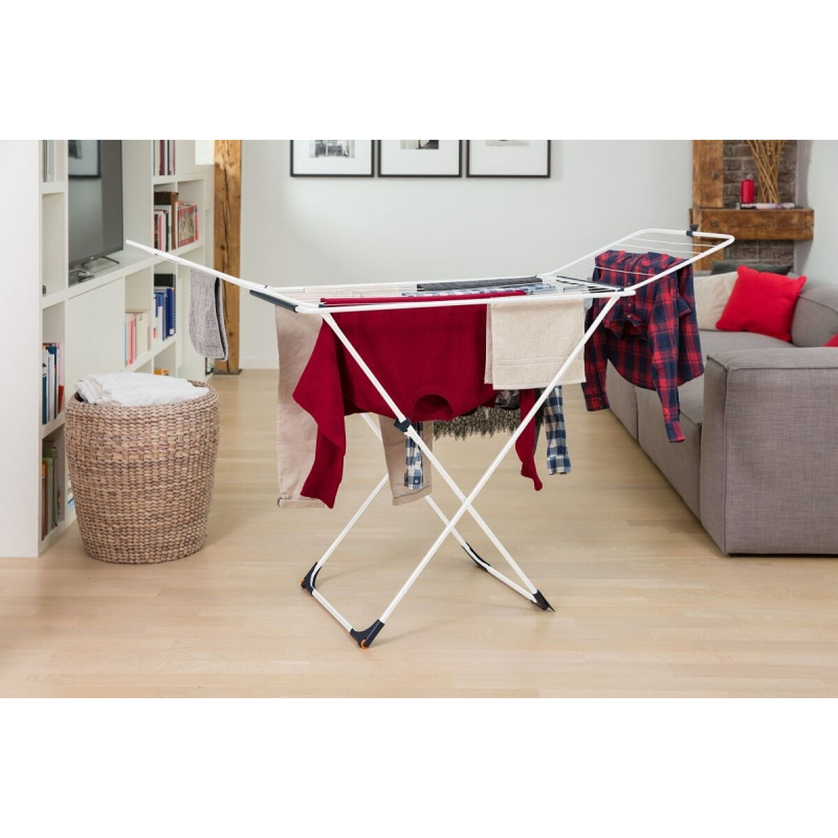 Torklina Vileda X-Legs Universal Grå Stål (180 x 55 x 93 cm) (18 m) - 6