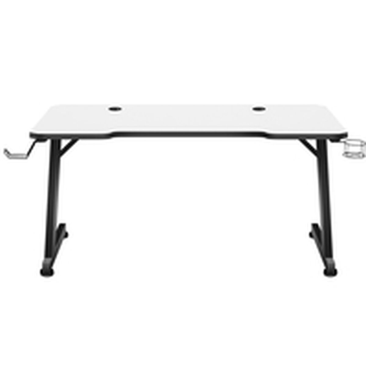 Skrivbord Huzaro Hero 2.5 Vit Svart Aluminium 120 x 60 cm - 4