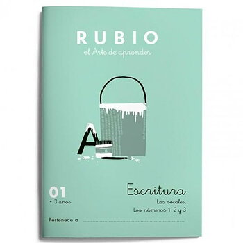Writing and calligraphy notebook Rubio Nº01 A5 spanska 20 Blad (10 antal)