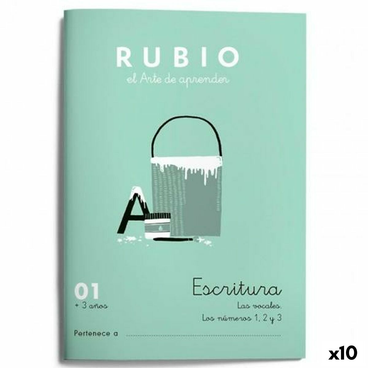 Writing and calligraphy notebook Rubio Nº01 A5 spanska 20 Blad (10 antal)