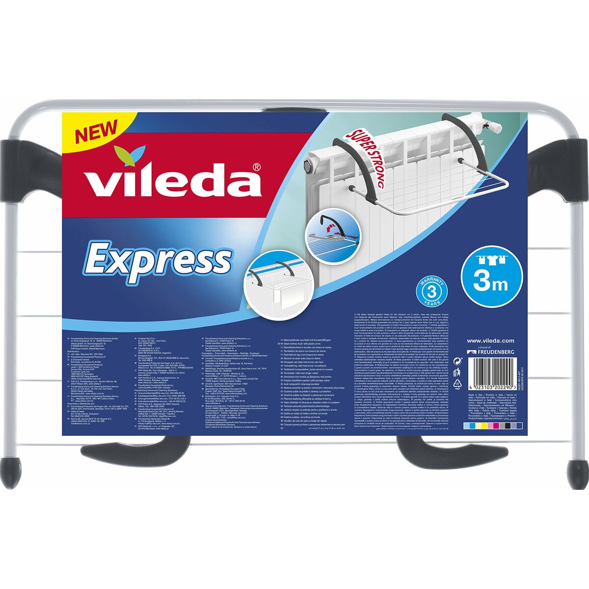 Torklina Vileda Express Stål Vit - 4