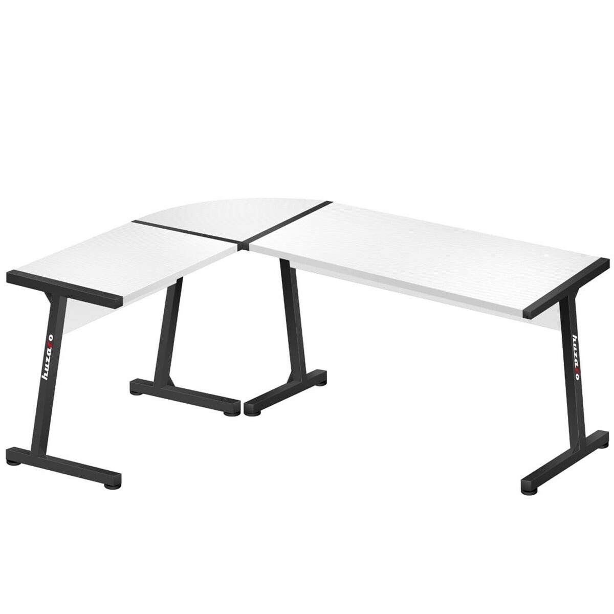Skrivbord Huzaro HZ-Hero 6.0 Vit Stål Kolfiber 178 x 4 x 112 cm - 5