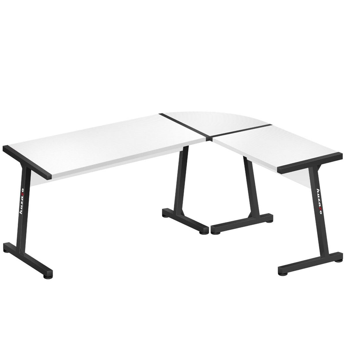 Skrivbord Huzaro HZ-Hero 6.0 Vit Stål Kolfiber 178 x 4 x 112 cm - 7
