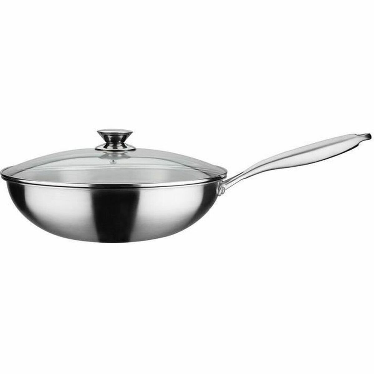 Wokpanna GSW 868402 Rostfritt stål Silvrig Ø 32 cm