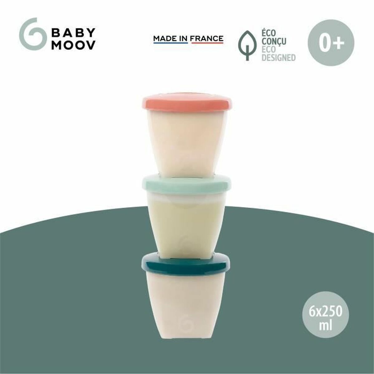 Lunchlådor, set Babymoov A004318 Vit Multicolour 250 ml (6 antal) - 7