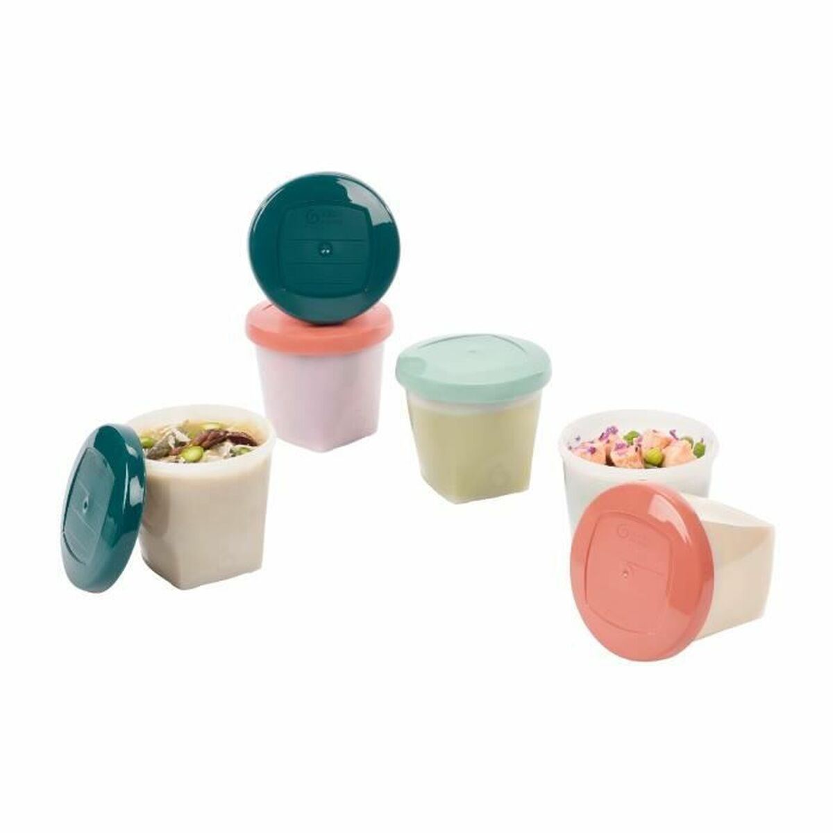 Lunchlådor, set Babymoov A004318 Vit Multicolour 250 ml (6 antal) - 3