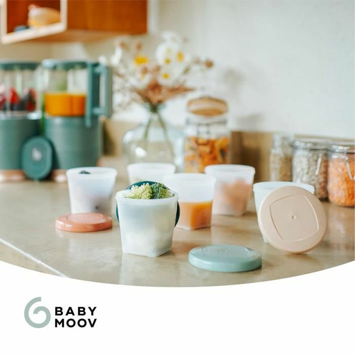 Lunchlådor, set Babymoov A004318 Vit Multicolour 250 ml (6 antal) - 4