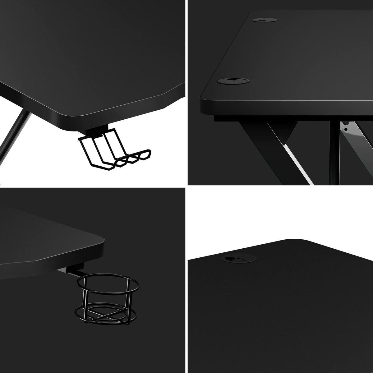 Skrivbord Huzaro HZ-Hero 1.8 Black Svart Stål - 4