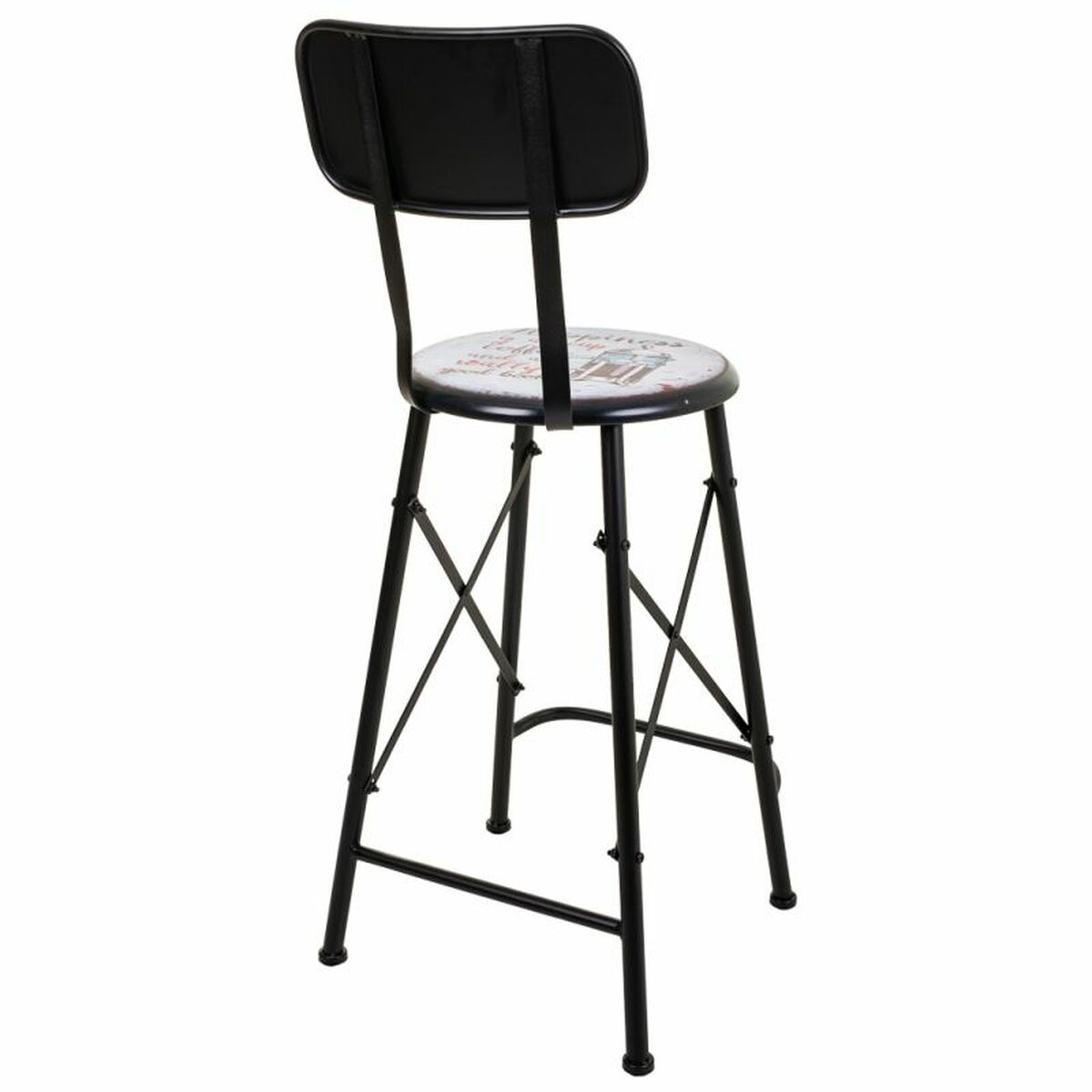 Sittpall Alexandra House Living Svart Järn 40 x 100 x 46 cm - 7