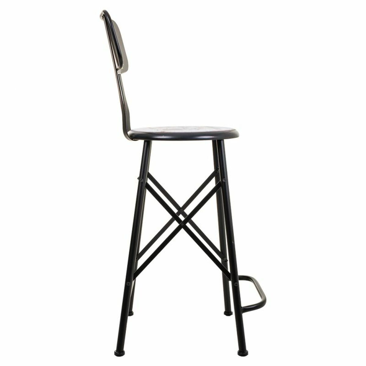 Sittpall Alexandra House Living Svart Järn 40 x 100 x 46 cm - 4