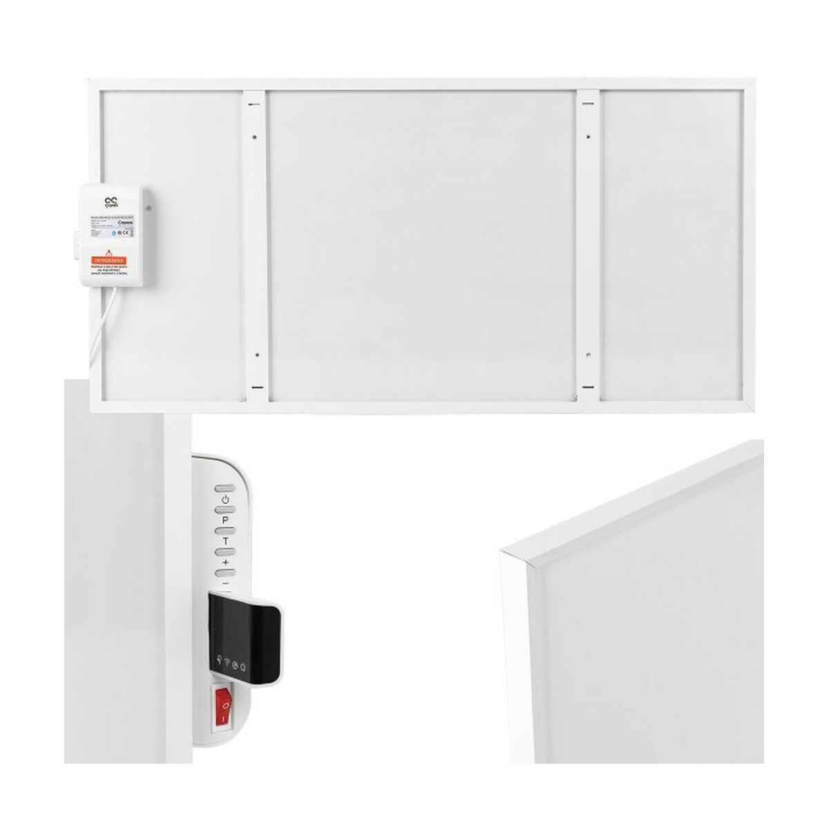 Värmeelement Cronos CRP-600TWP Vit Grå 600 W 1 Delar - 2