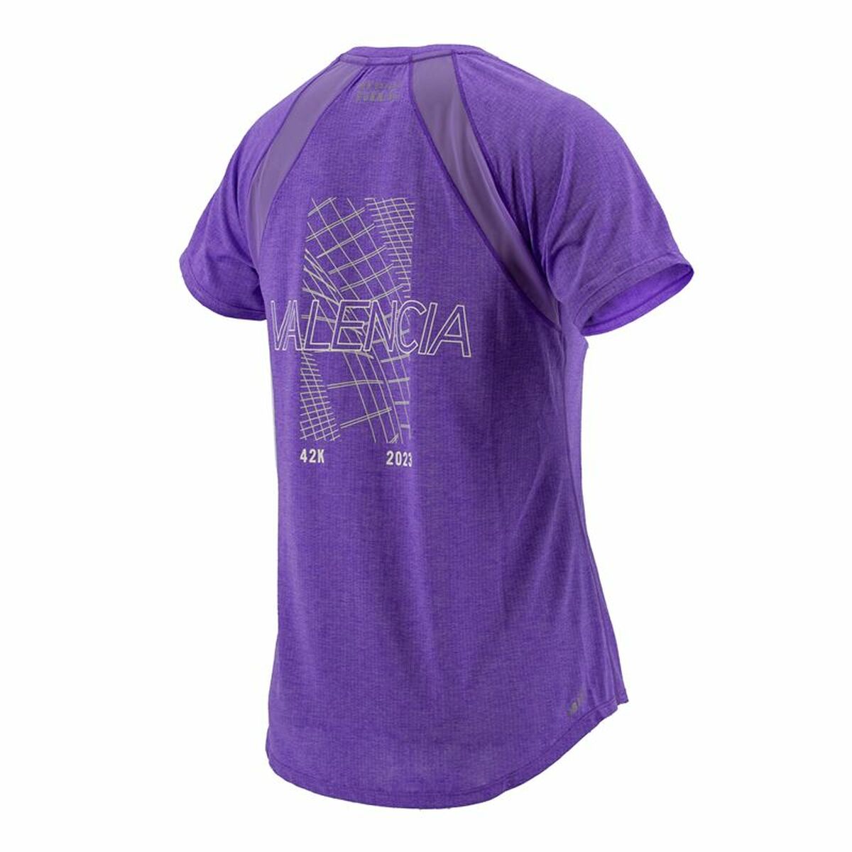 T-shirt med kortärm Dam New Balance Valencia Marathon Purpur - 2