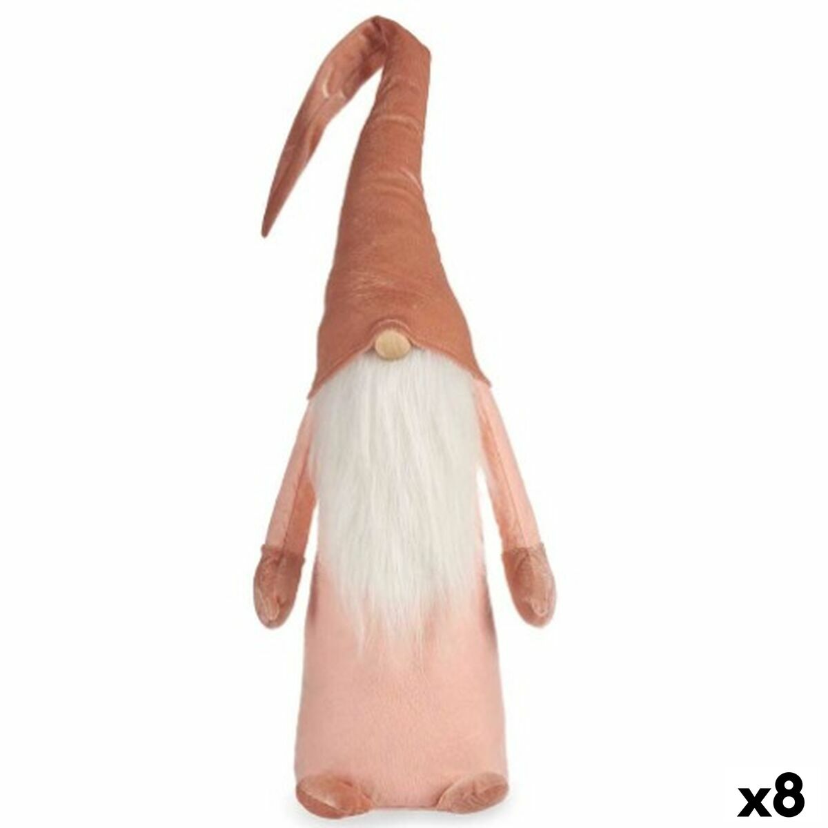 Prydnadsfigur Gnom Vit Rosa Polyester Trä Sand 20 x 100 x 25 cm (8 antal) - 4