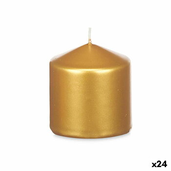 Ljus Acorde Gyllene 7 x 7,5 x 7 cm (24 antal)