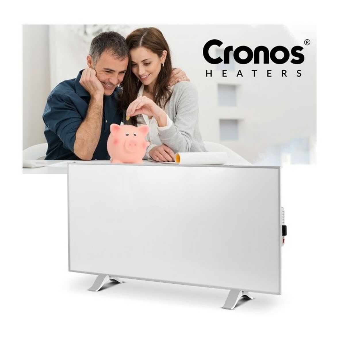 Värmeelement Cronos CRP-770TWP Vit Grå 770 W 1 Delar - 3