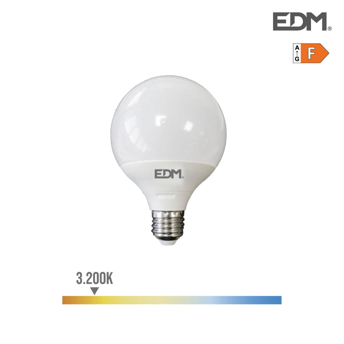 LED-lampa EDM 98801 F 60 W 10 W 68 W E27 810 Lm 932 Lm 12 x 9,5 cm (3200 K)