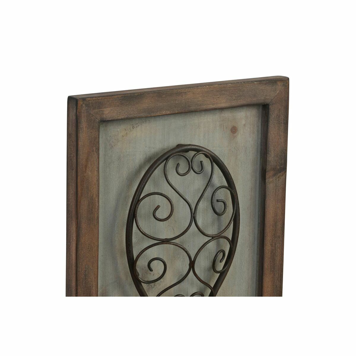 Prydnadsfigur DKD Home Decor Antikbehandlad Metall Trä Bestick (24 x 5 x 99 cm) (2 antal) - 2