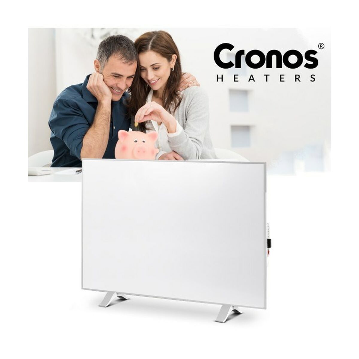 Värmeelement Cronos CRP-1200TWP Vit Grå 1200 W 1 Delar - 4