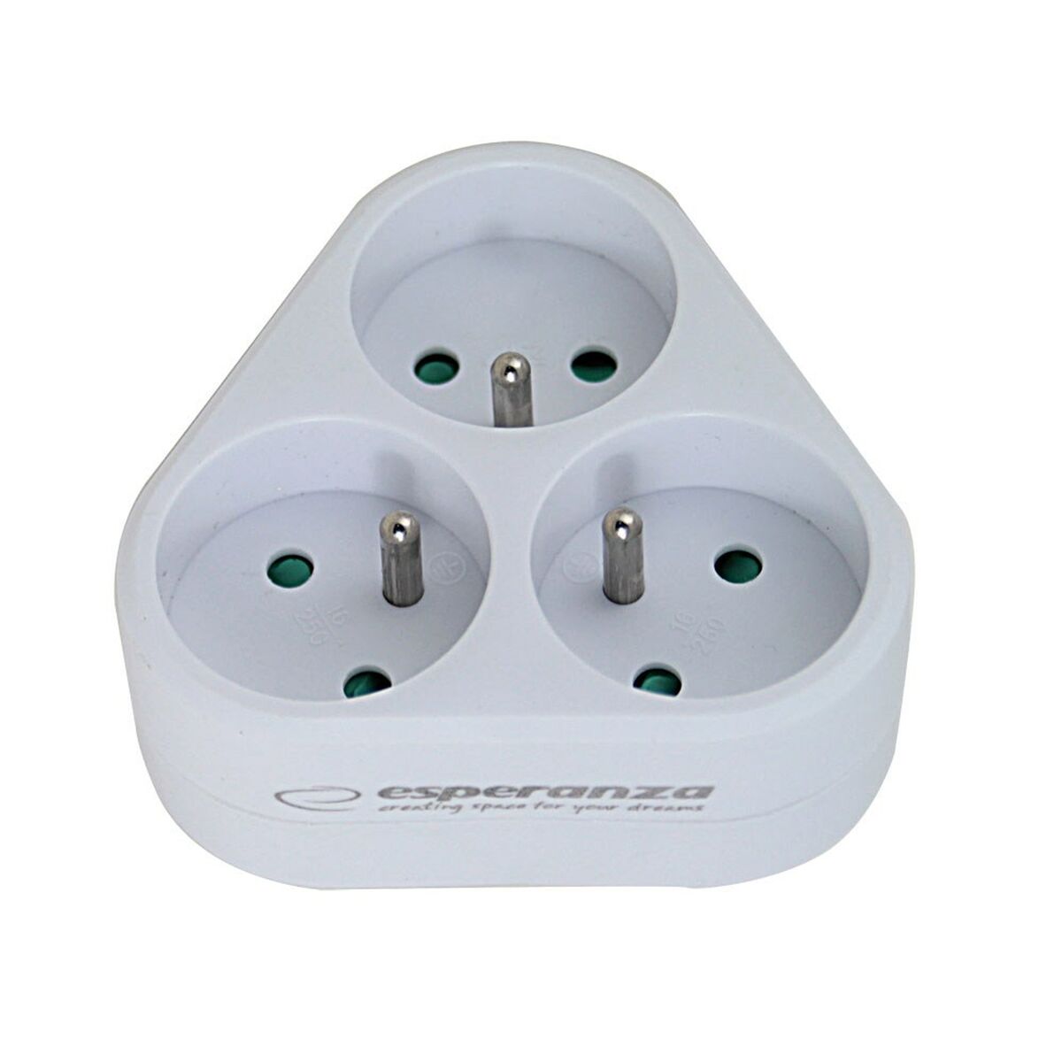 Plugg adapter Esperanza ELK303W 3 Plug - 2