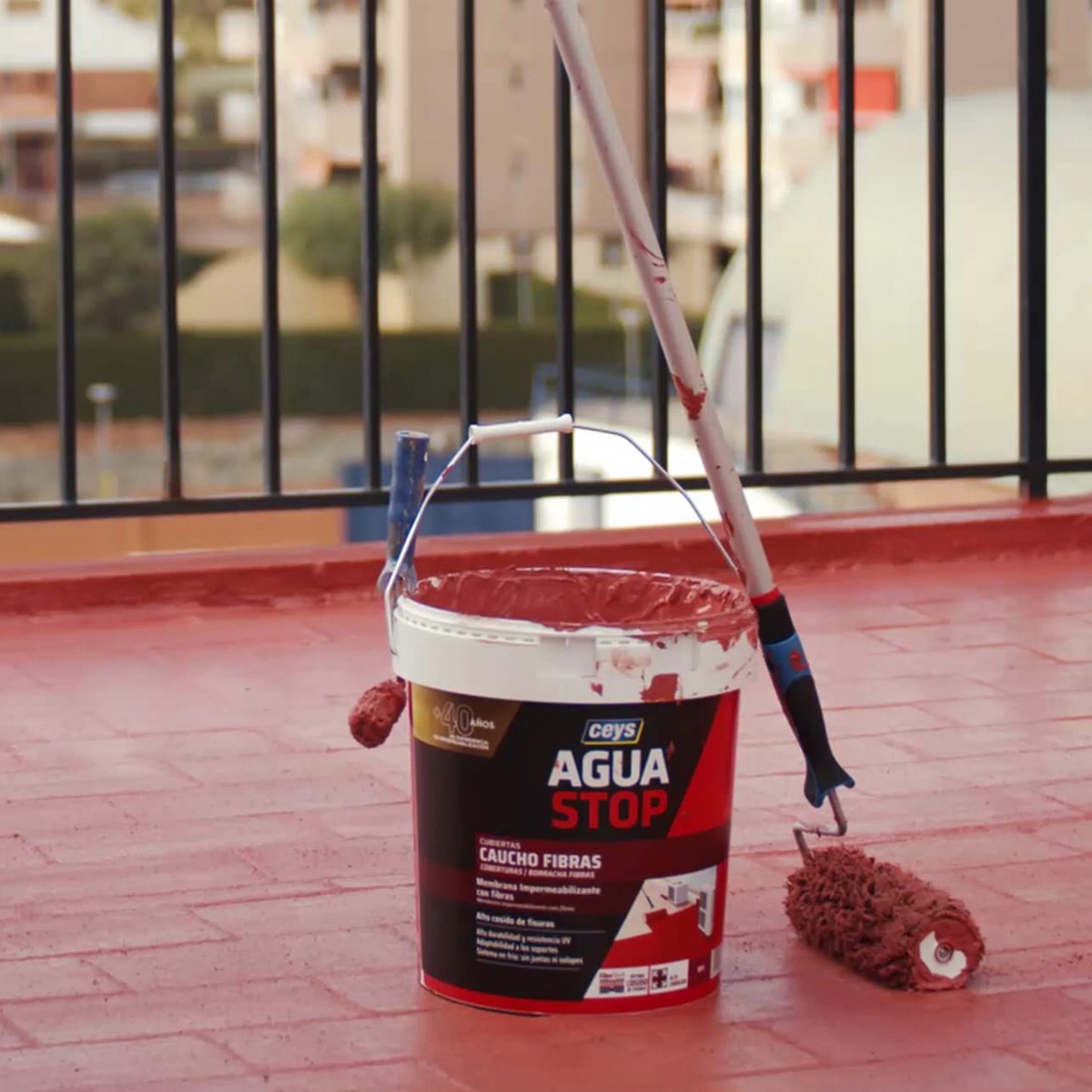 Impregnering Ceys Aguastop Röd Gummi 5 kg - 3