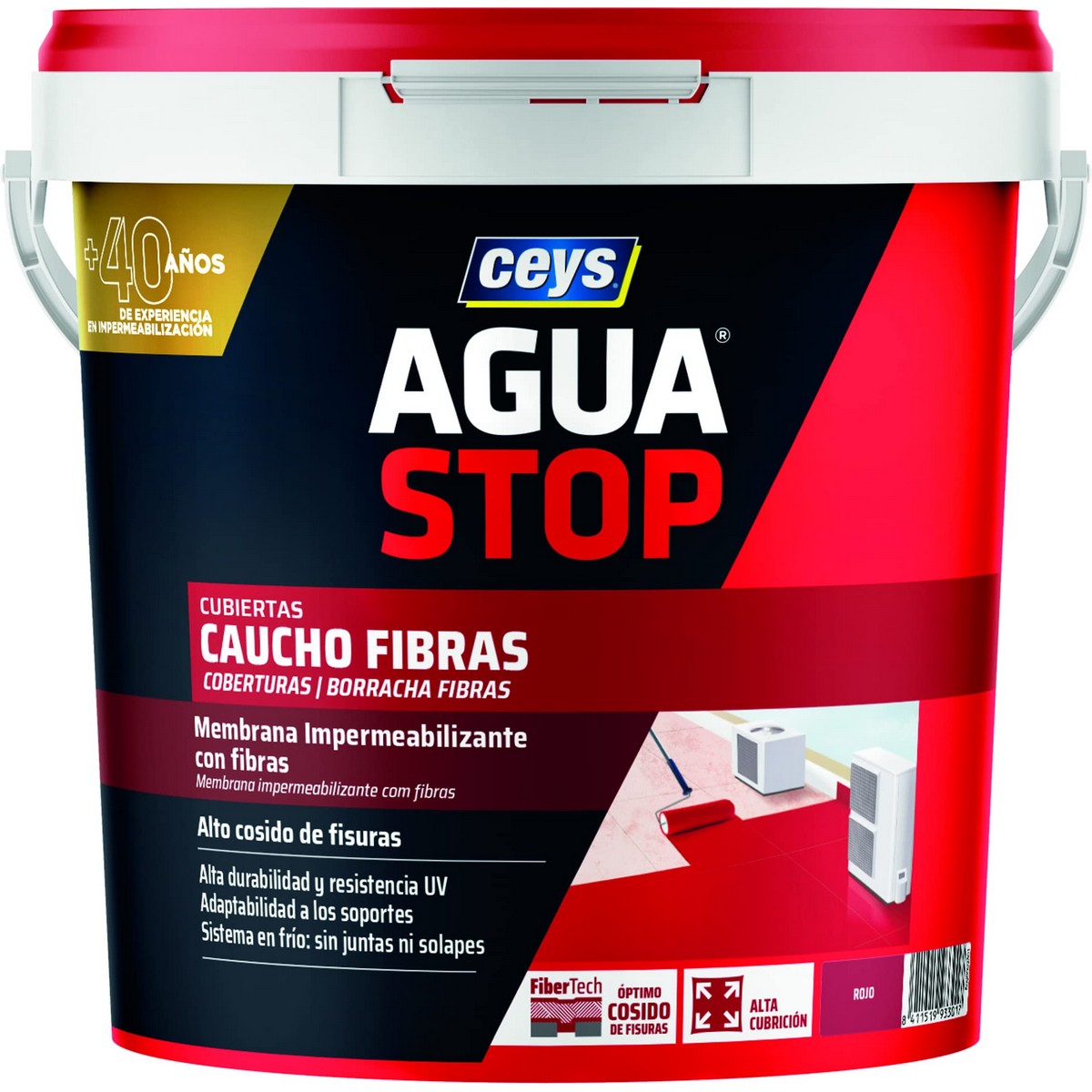 Impregnering Ceys Aguastop Röd Gummi 5 kg - 5