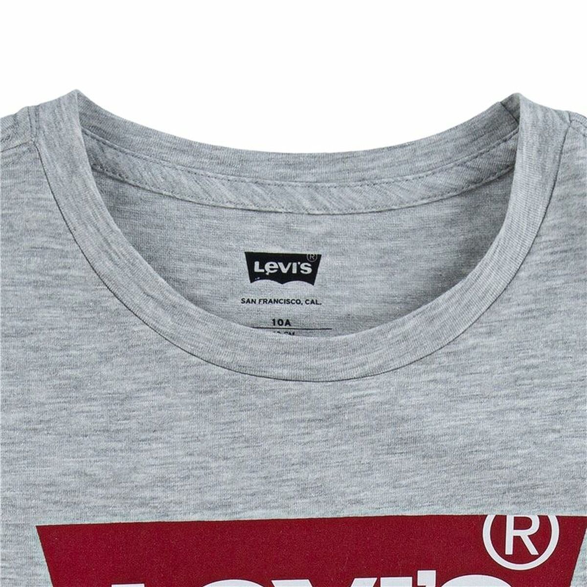 Barn T-shirt med kortärm Levi's Batwing Ljusgrå - 6