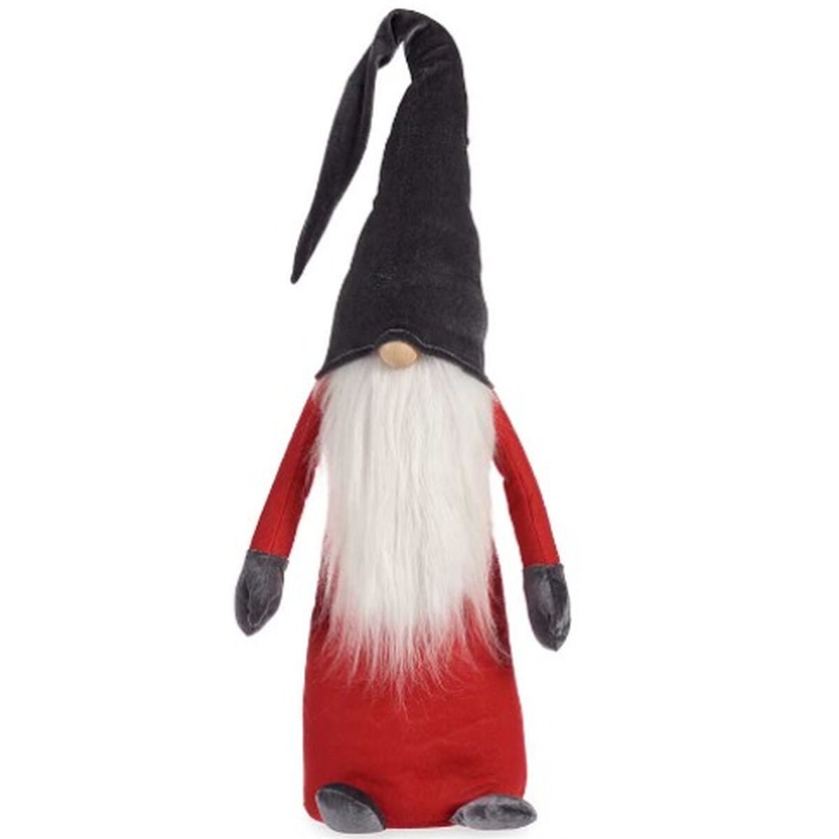 Prydnadsfigur Gnom Vit Röd Grå Polyester Trä Sand 20 x 100 x 25 cm (8 antal) - 3
