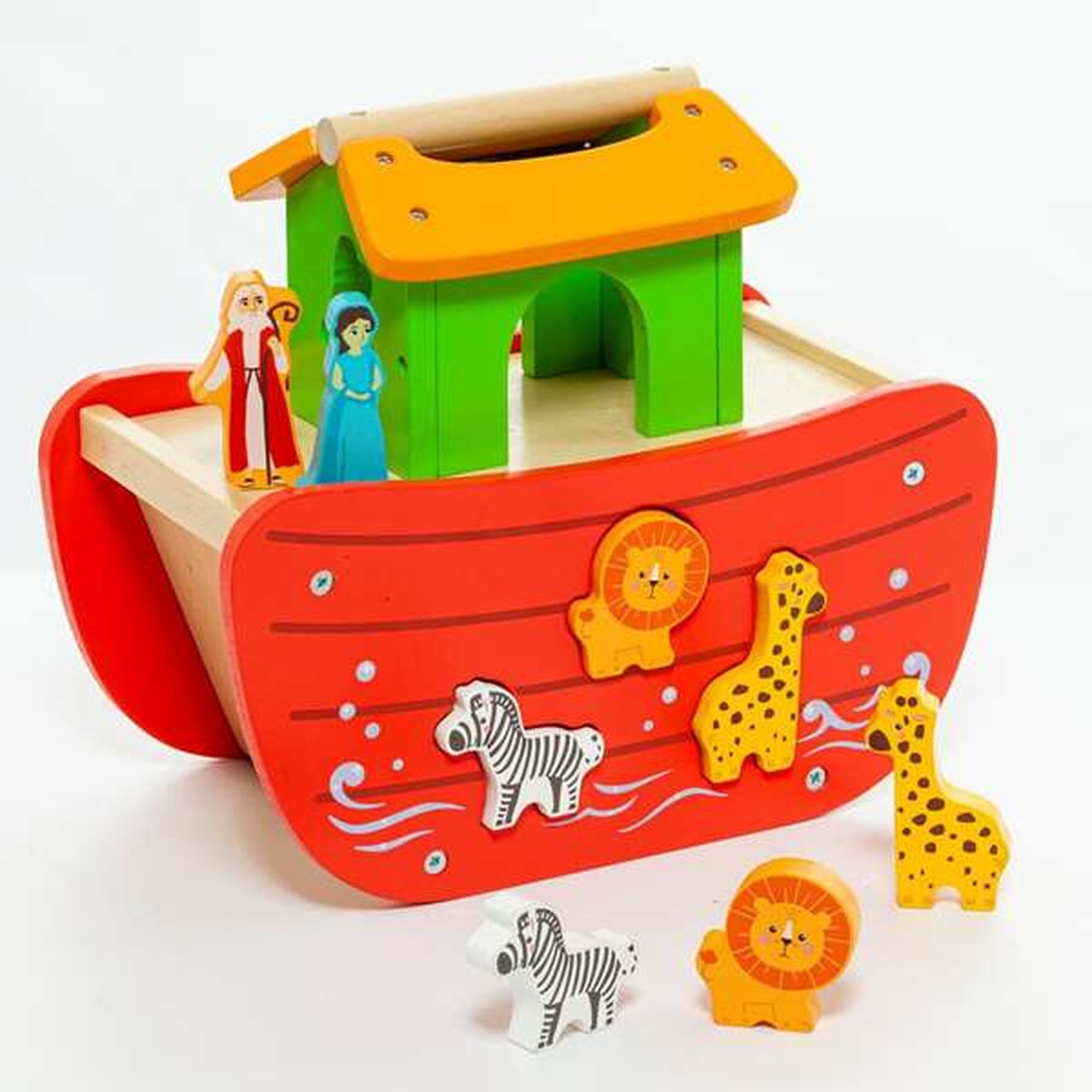 Playset Moltó Noah's ark Trä 17 Delar - 12