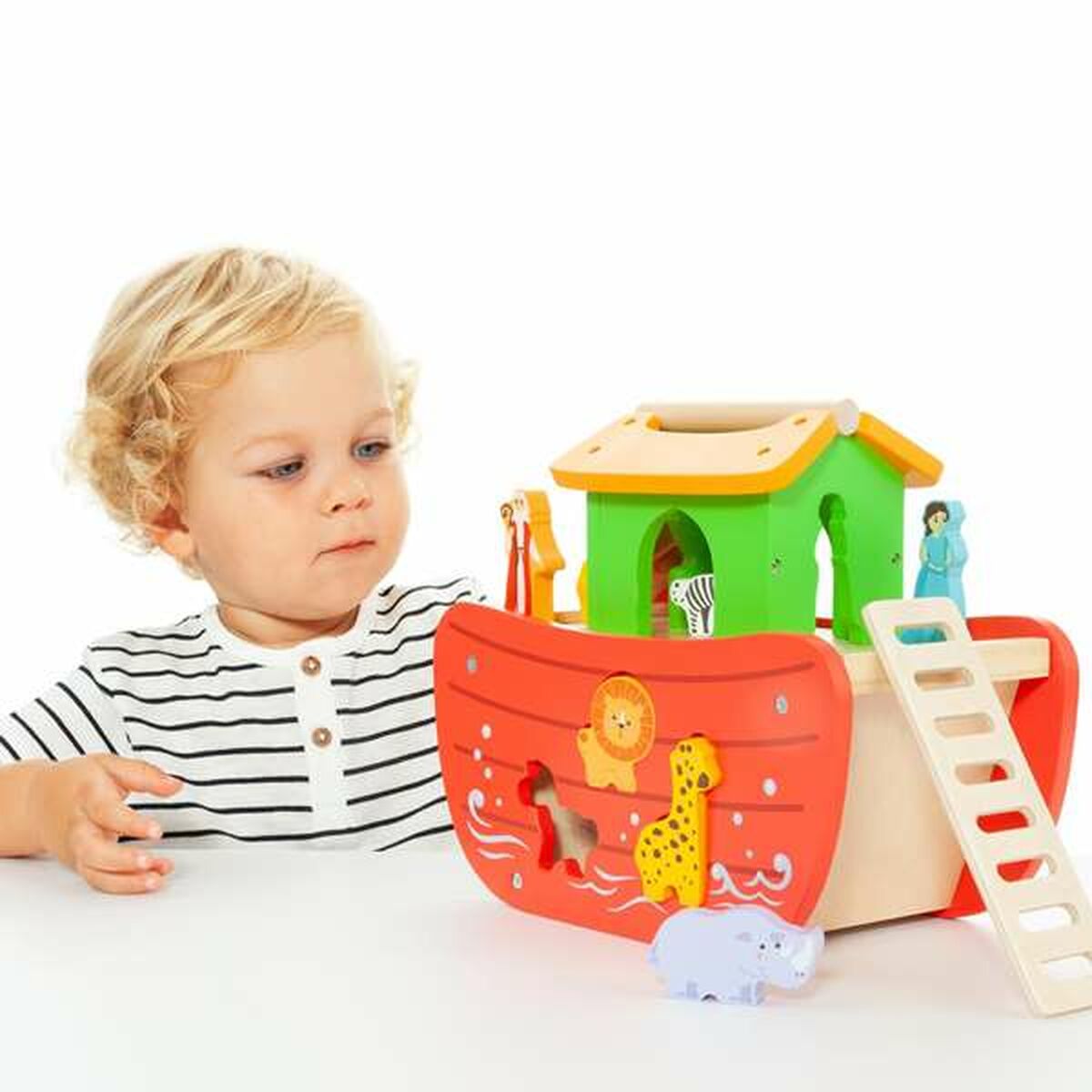 Playset Moltó Noah's ark Trä 17 Delar - 6