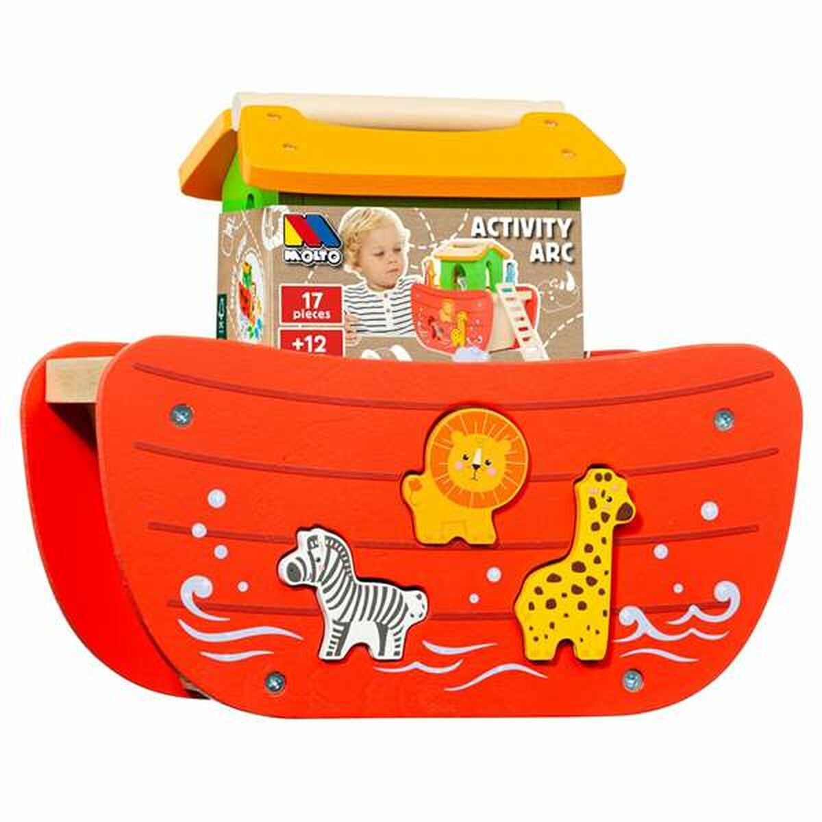 Playset Moltó Noah's ark Trä 17 Delar - 15