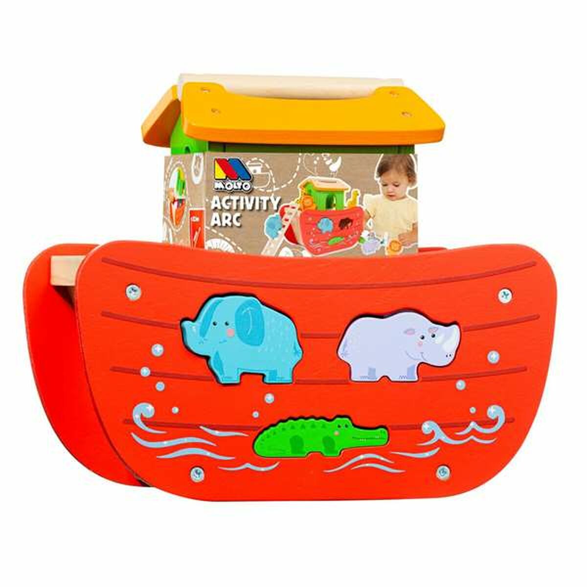 Playset Moltó Noah's ark Trä 17 Delar - 16