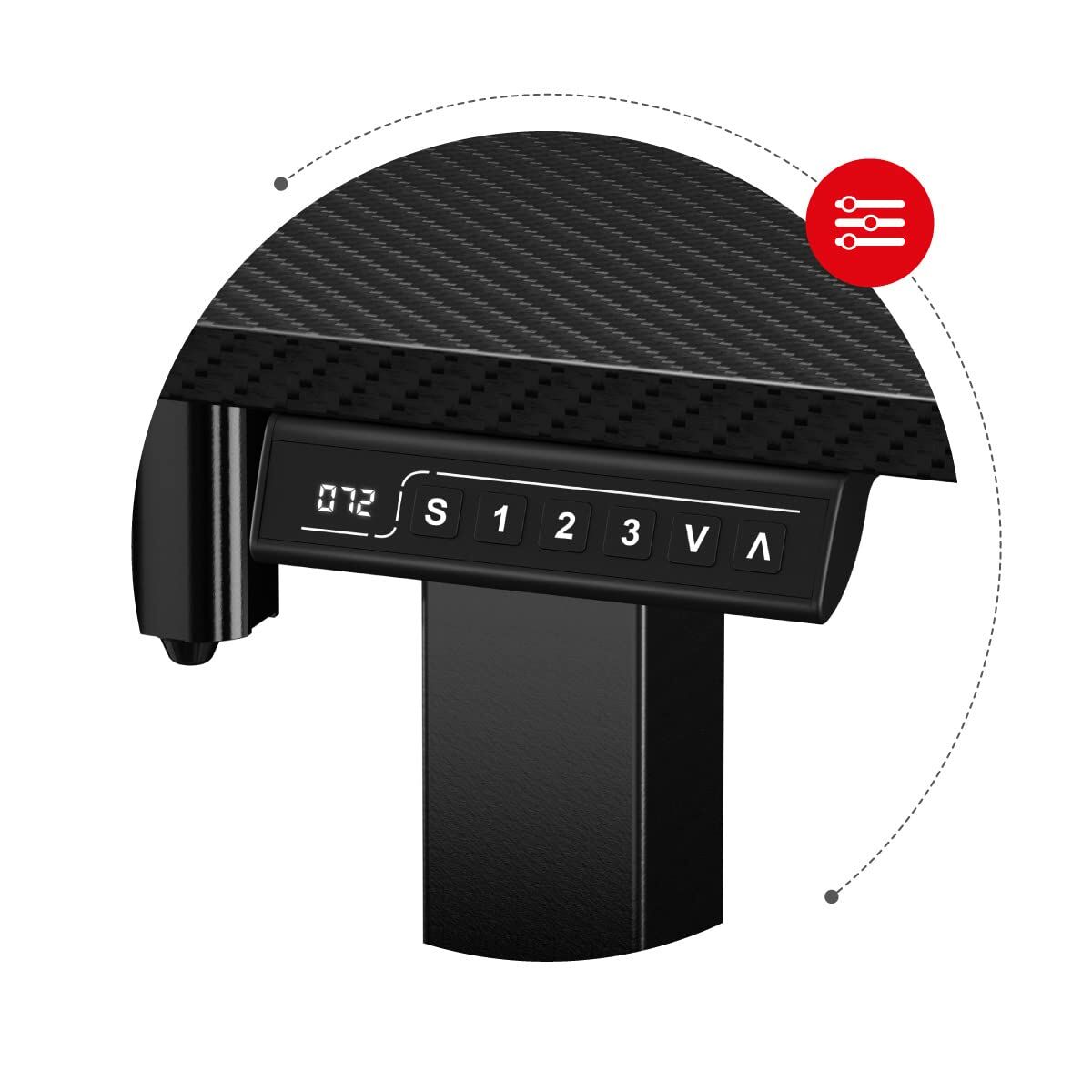 Skrivbord Huzaro HZ-Hero 8.2 Black Svart - 3