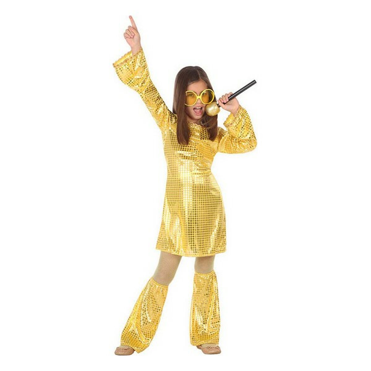 Maskeraddräkt för barn Disco Gyllene (2 Delar) (3 pcs) - 10
