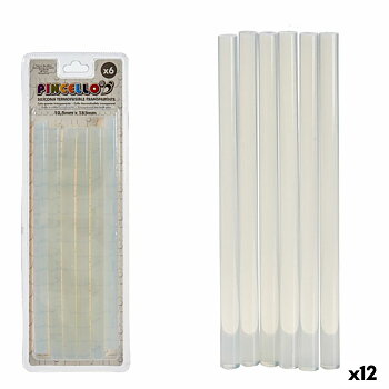 Silikon Pincello Transparent 1 x 24 x 8,5 cm Stång (12 antal)