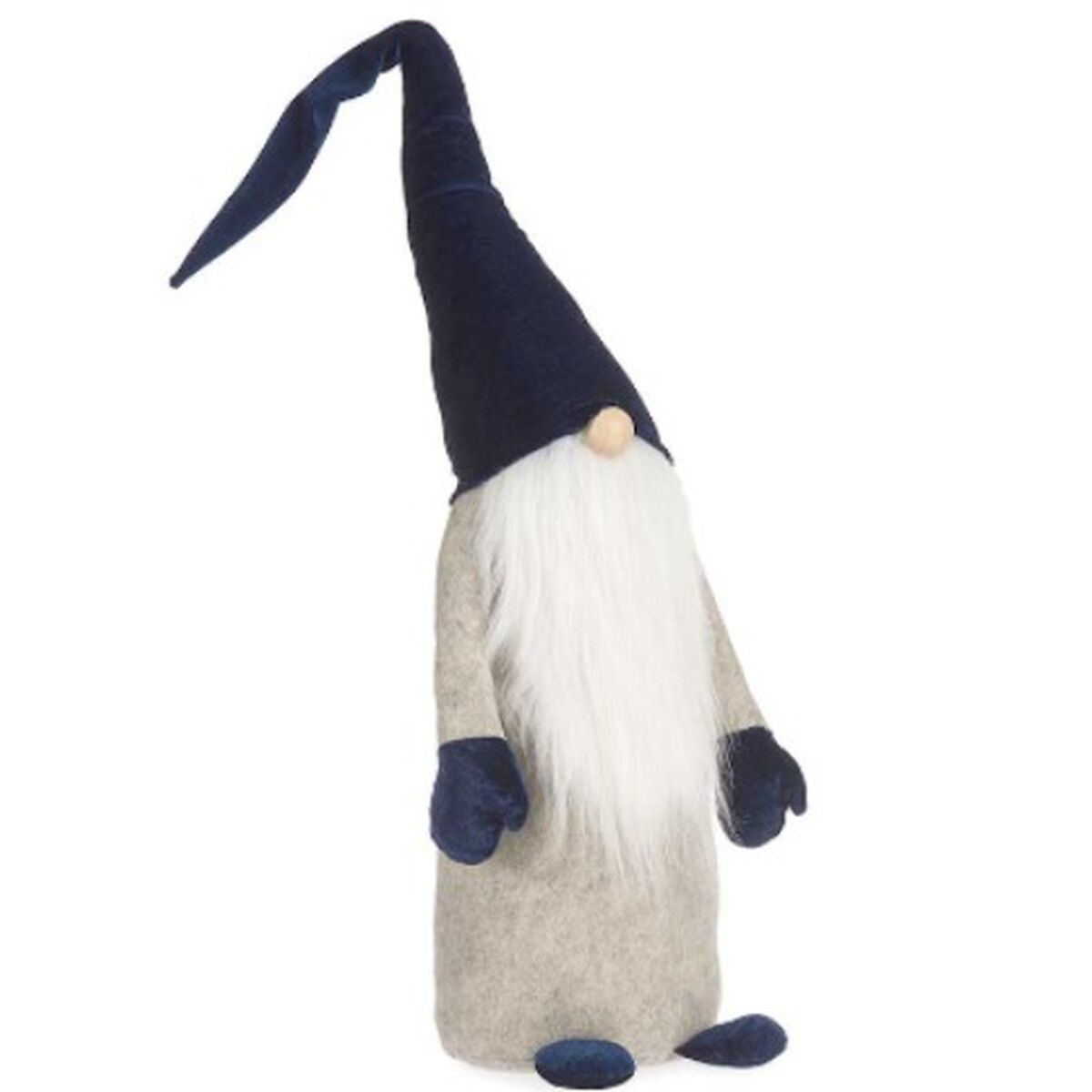 Prydnadsfigur Gnom Blå Vit Grå Polyester Trä Sand 20 x 100 x 25 cm (8 antal) - 2