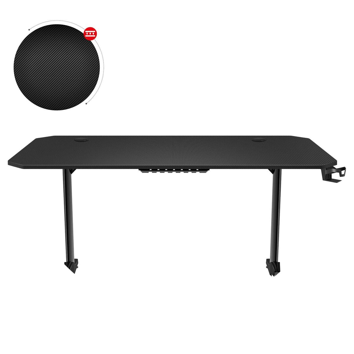 Skrivbord Gaming Huzaro HZ-Hero 4.7 Svart Trä MDF 160 x 75 cm - 4
